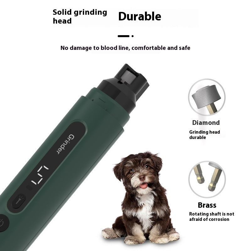 Quiet Dog & Cat Nail Trimmer – 5-Speed Settings