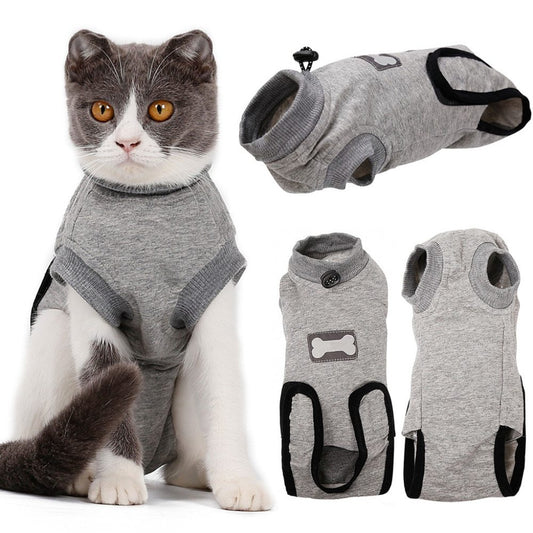 SafeSnug Pet Recovery Suit - Anti-Mite, Wound Protection for Cats