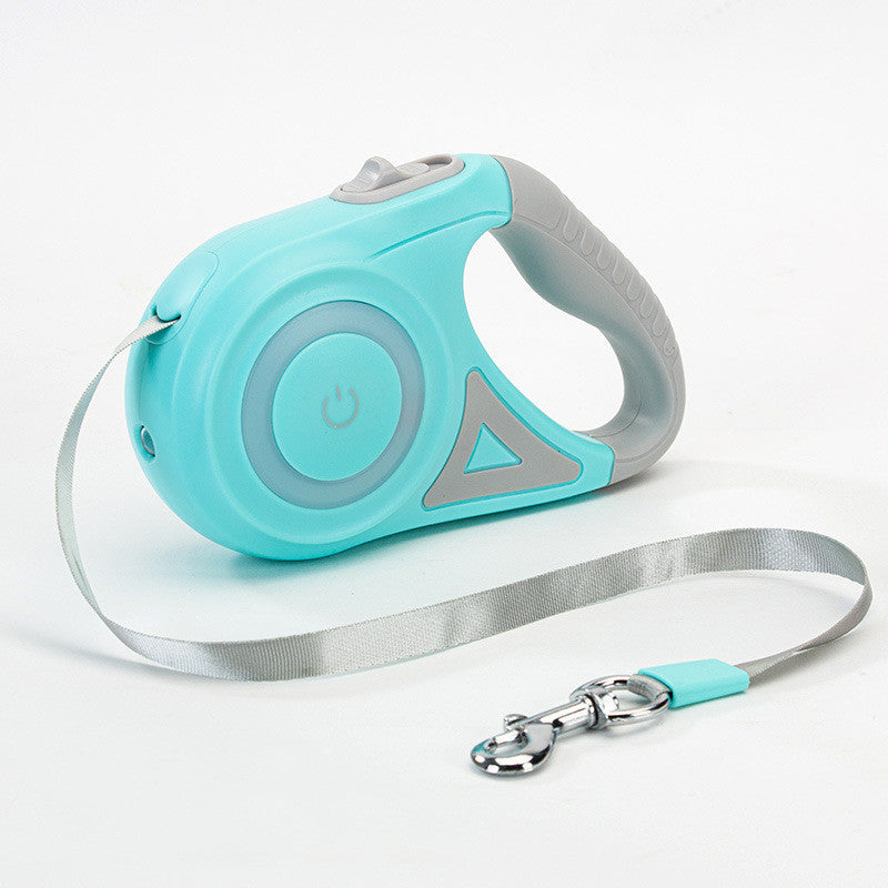 Dog Leash with LED Spotlight & Retractable Design