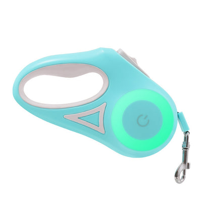 Dog Leash with LED Spotlight & Retractable Design