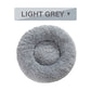 Fluffy Donut Pet Bed – Calming Plush & Washable Cushion