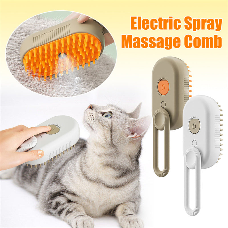 SteamyPaws 3-in-1 Pet Grooming & Massage Brush