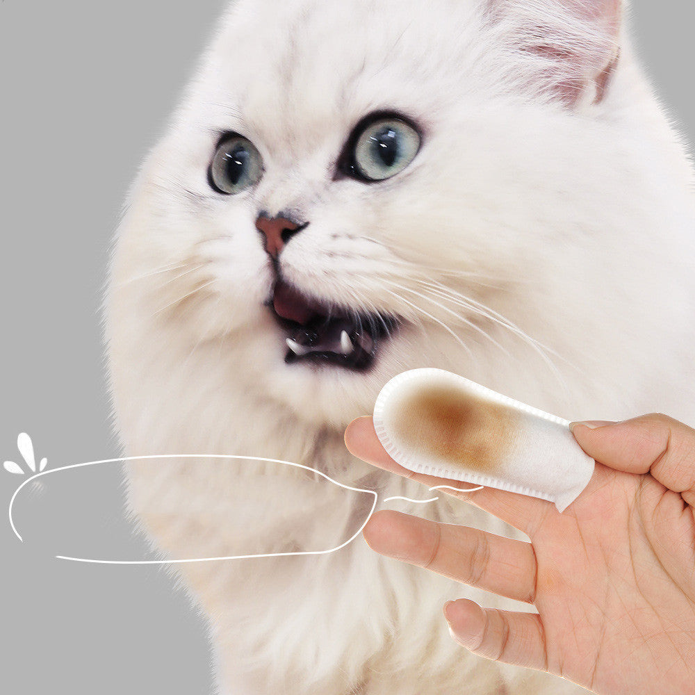 Oral And Dental Cleaning Wipes For Pet Cats And Dogs