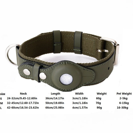 Tracking Airtag Dog Collar Pet Leash Leash For Medium And Large Dogs Does Not Include A Locator
