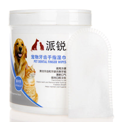 Oral And Dental Cleaning Wipes For Pet Cats And Dogs